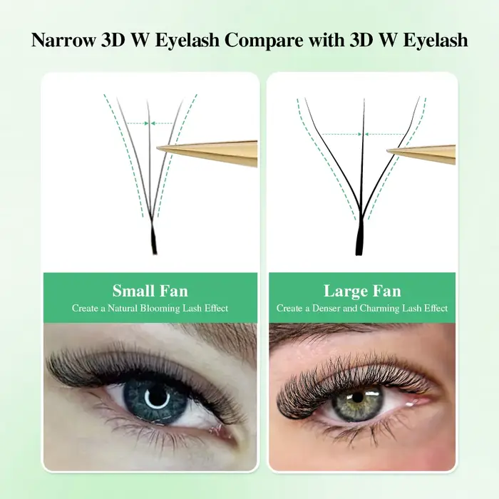 Extensions de cils pré-fabriquées NAGARAKU en forme de V