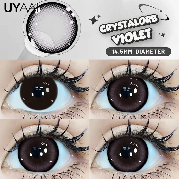 UYAAI lentilles noires à gros yeux