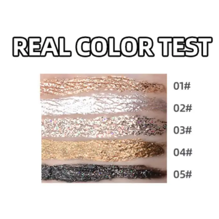 Eyeliner fin scintillant