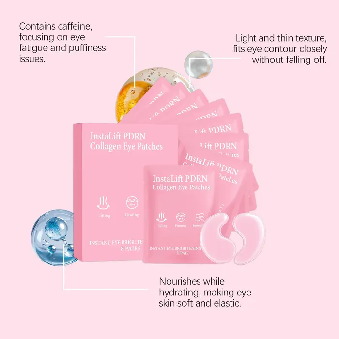 Patchs Hydrogel au Collagène pour les Yeux – Traitement Anti-Cernes & Anti-Poches