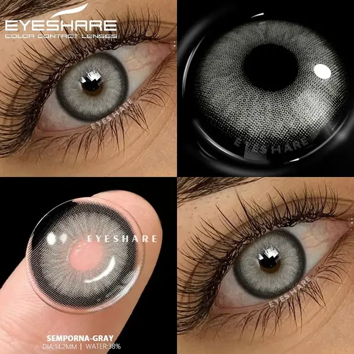 EYESHARE 1 paire de lentilles de contact de couleur pour les yeux cosmétiques