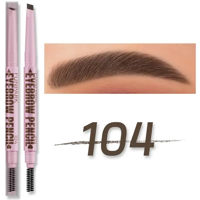 Crayon à sourcils 2 en 1, cosmétiques professionnels, maquillage pour femmes, 5 couleurs, brosse de 