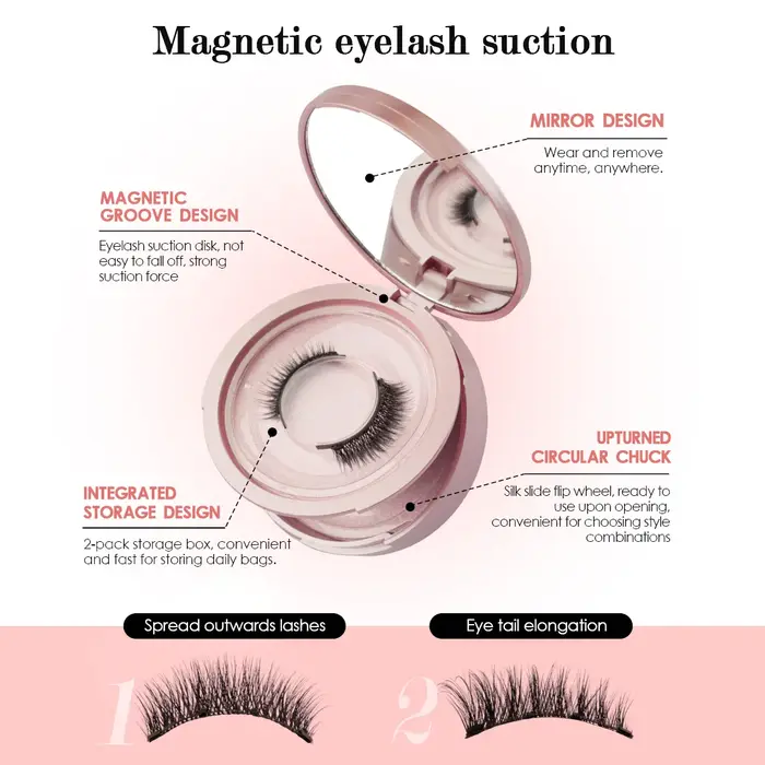 Kit de faux cils magnétiques avec pince à épiler