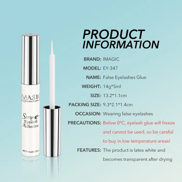 IMAGIC – colle pour extensions de faux-cils, 5ml, imperméable, séchage rapide, longue durée, forte,