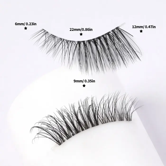 MAGEFY 5 paires demi faux cils Manga