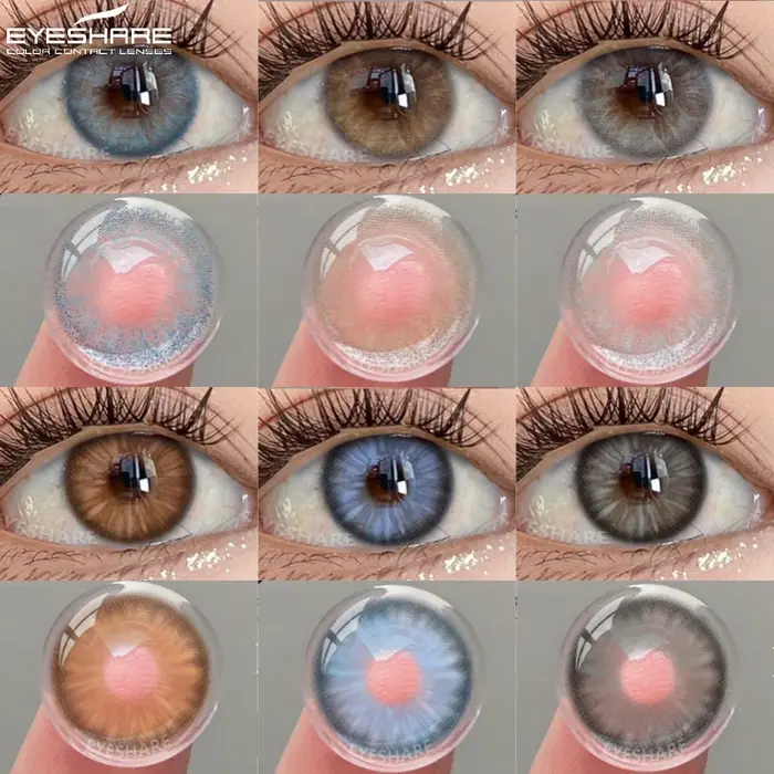 EYESHARE Lentilles de contact colorées pour élèves grises