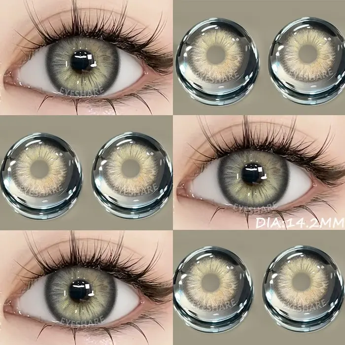 EYESHARE nouveau 1 paire de lentilles de Contact grises pour les yeux