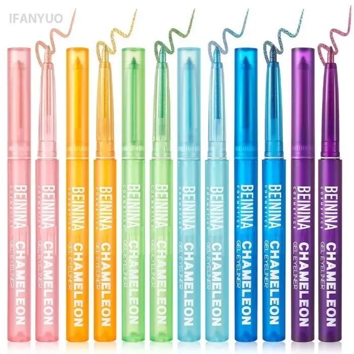 Crayon Gel Eyeliner Métallique Effet Caméléon Doré