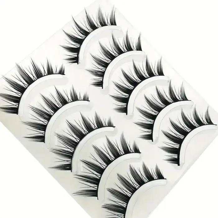 Améliorez votre look avec des faux cils inspirés du Manga – Lot de 5