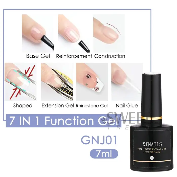 Fonction de renfort des ongles 7 en 1