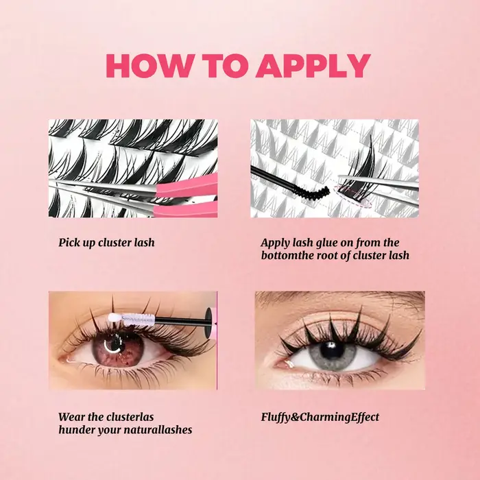 240 pièces de faux cils