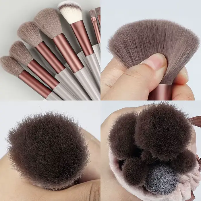Ensemble de pinceaux de maquillage, 13 pièces, doux et moelleux, ombre à paupières, surligneur, corr
