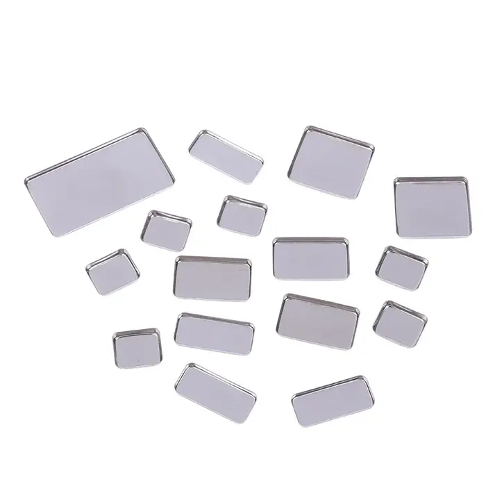 1/2/3/4/6 pièces poêles de fard à paupières vides Palettes de maquillage Palette carrée vide étuis en aluminium casseroles pour poudre
