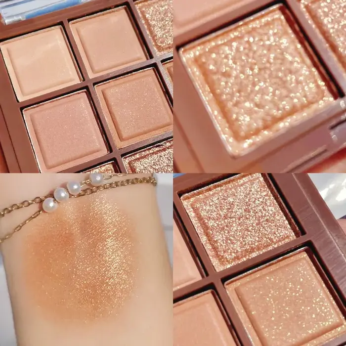 Palette de fards à paupières chocolat 9 couleurs