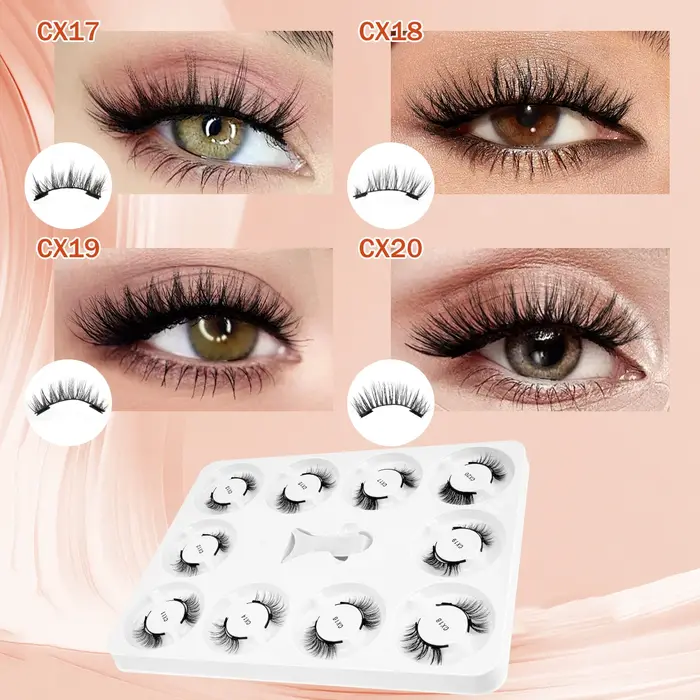 Kit de cils magnétiques 5/10 paires Extension de Faux