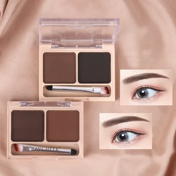 Palette de poudre à sourcils 2 couleurs