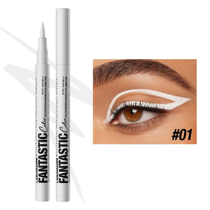 Eyeliner liquide à base d'eau, mat, rouge vif, séchage rapide, anti-taches, stylo audacieux, longue 