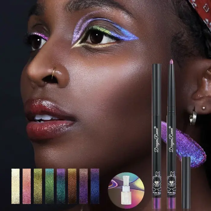 Crayon de fard à paupières métallique à paillettes