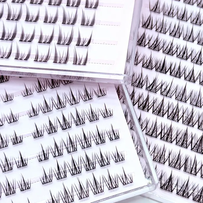 Faux cils auto-adhésifs à 10 rangées