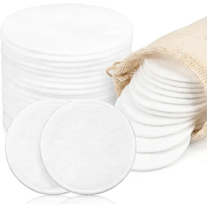 12 tampons démaquillants réutilisables pour tous types de peau