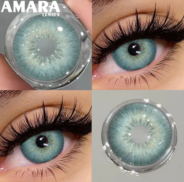 AMARA 1 Paire de Lentilles de Contact Colorées pour les Yeux