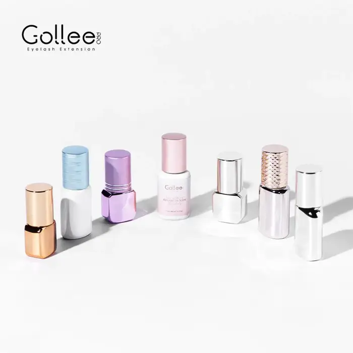 Emballage de marque privée, colle adhésive transparente sensible pour cils, doublure de colle pour cils, vente en gros, sans Latex, personnalisable