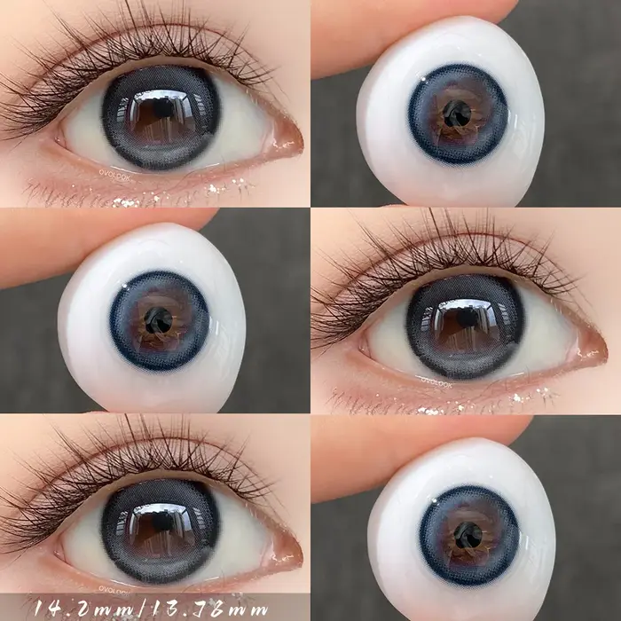 OVOLOOK - Lot de 2 paires de lentilles de contact colorées pour les yeux