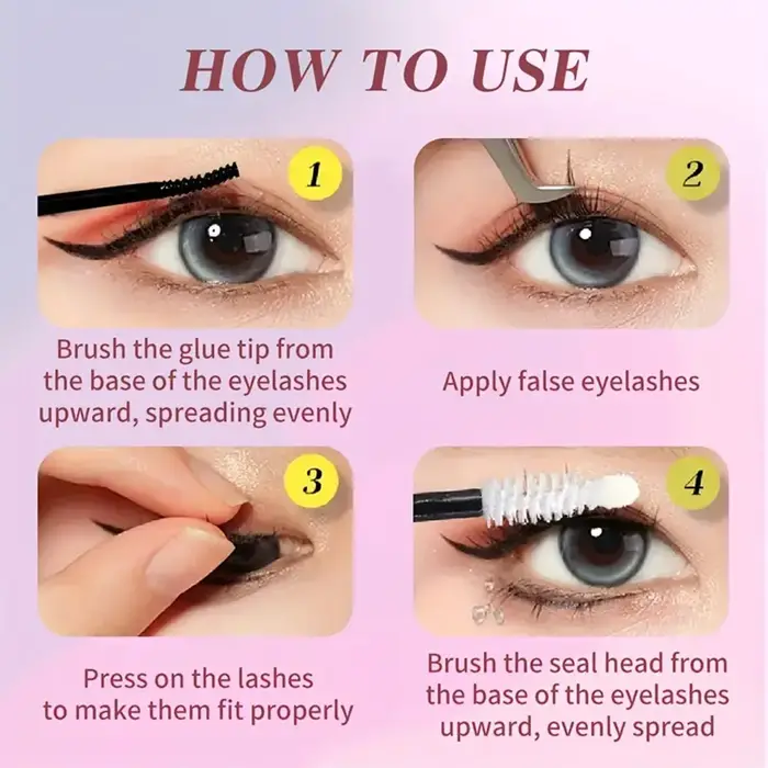 Colle noire pour faux cils