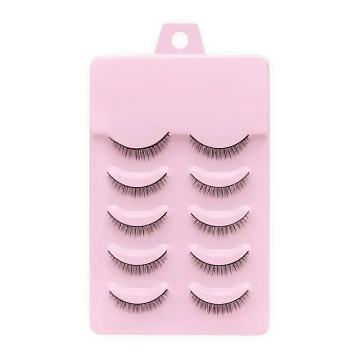 Faux cils naturels en fibre artificielle, extensions de cils, faux cils, beaux cils, courts, croisés