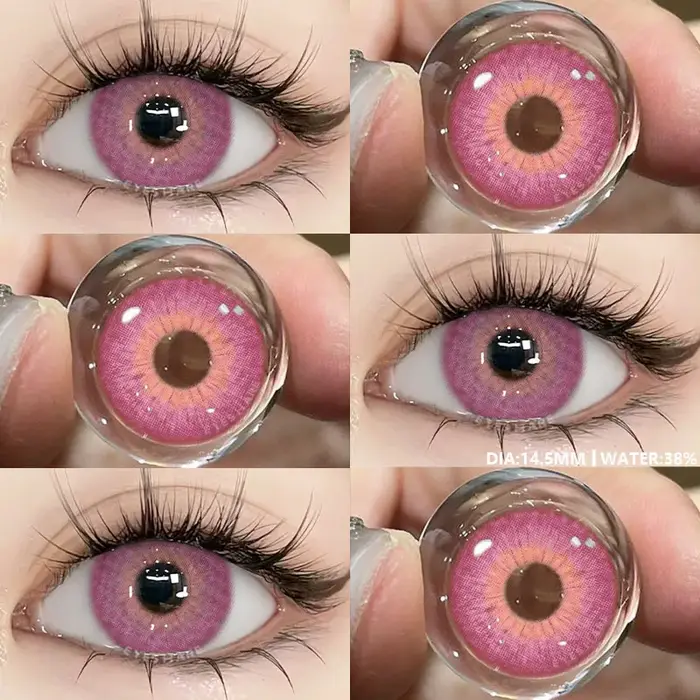 EYESHARE 2 pièces lentilles de contact colorées pour les yeux lentilles de contact naturelles lentil