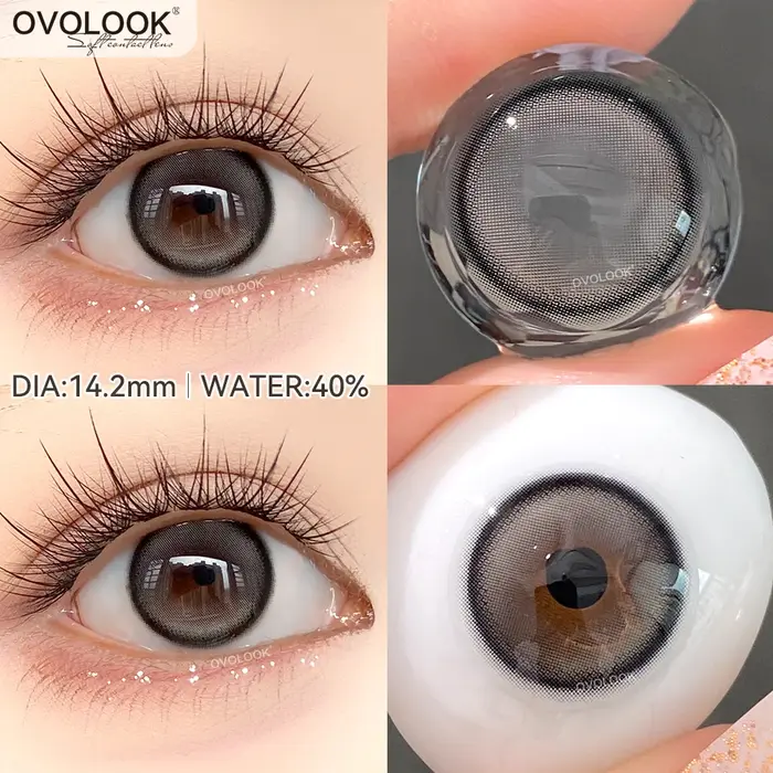 1 paire (2 pièces) de lentilles de contact colorées pour les yeux