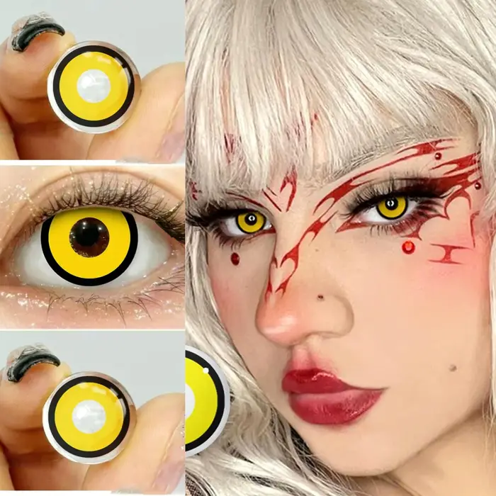 VISUASHOW Lentilles de contact colorées Love Words