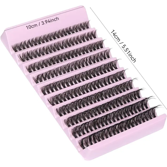Vente chaude! Faux cils européens et américains super denses à 200 grappes - Restock pour un usage naturel et confortable