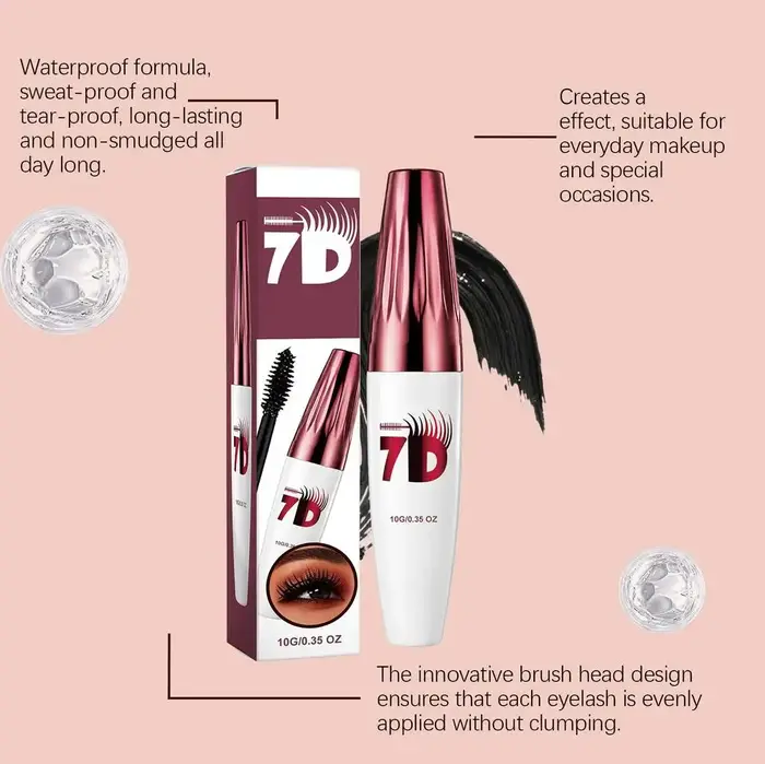 Mascara waterproof AMZ noir, volumisant, recourbant, longue tenue, anti-bavures, effet extension de cils naturelle, maquillage pour les yeux, cosmétique