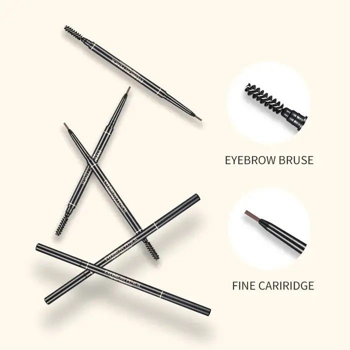 Crayon à sourcils fin de 1.5mm avec rotation automatique à double tête