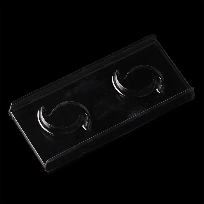 Conteneur vide de stockage de faux cils 80*50*10mm, paquet Blister rose de bricolage pour cosmétique