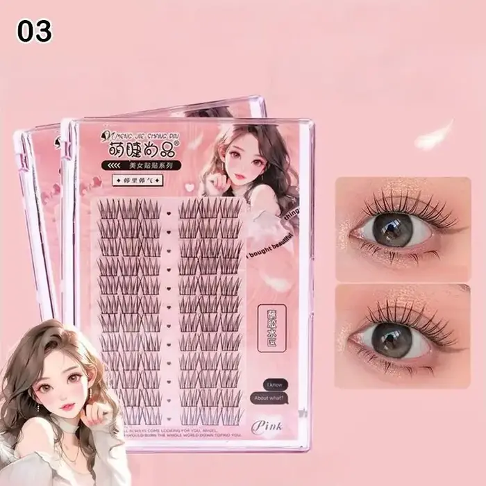 Faux cils demi-naturels