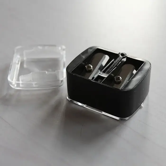 Taille-crayon à Double trous pour femmes, 1 pièce, pour pinceaux cosmétiques, Eyeliner, crayons de maquillage
