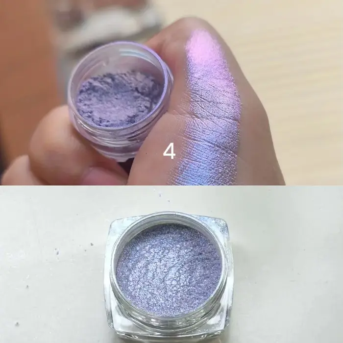 Fard à paupières caméléon scintillant, nacré, pour éclaircir le contour, dégradé de couleurs métalli