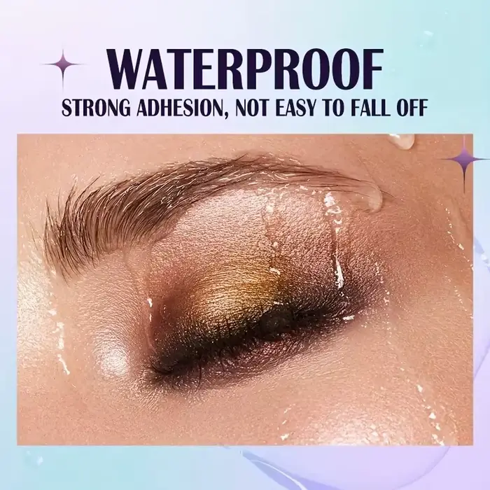 Palette de fards à paupières liquides imperméables à 13 nuances – Ensemble de maquillage haute brillance