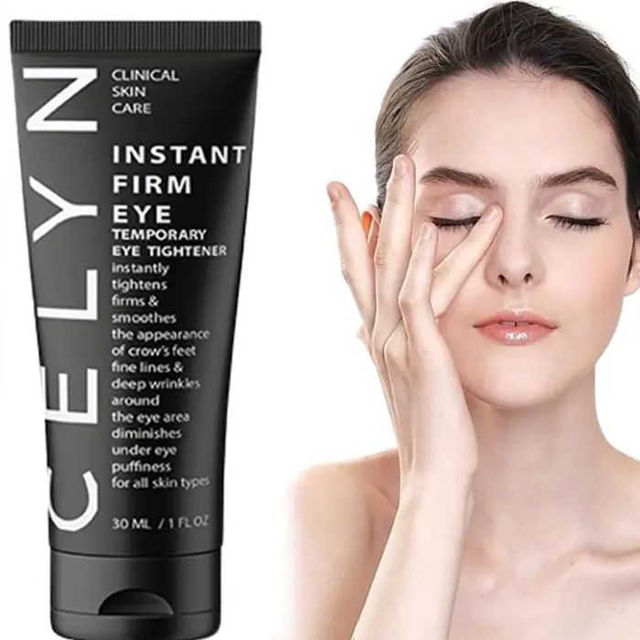 Crème Contour des Yeux Celyn Effet Tenseur Instantané Traitement Anti-Rides Réduction Cernes et Poches Sérum Raffermissant Hydratant Liftant