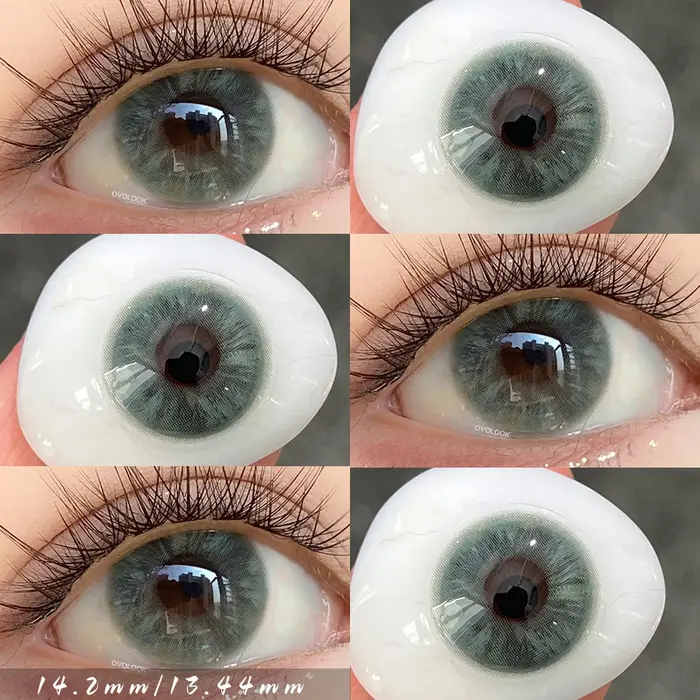 OVOLOOK - Lot de 2 paires de lentilles de contact colorées pour les yeux