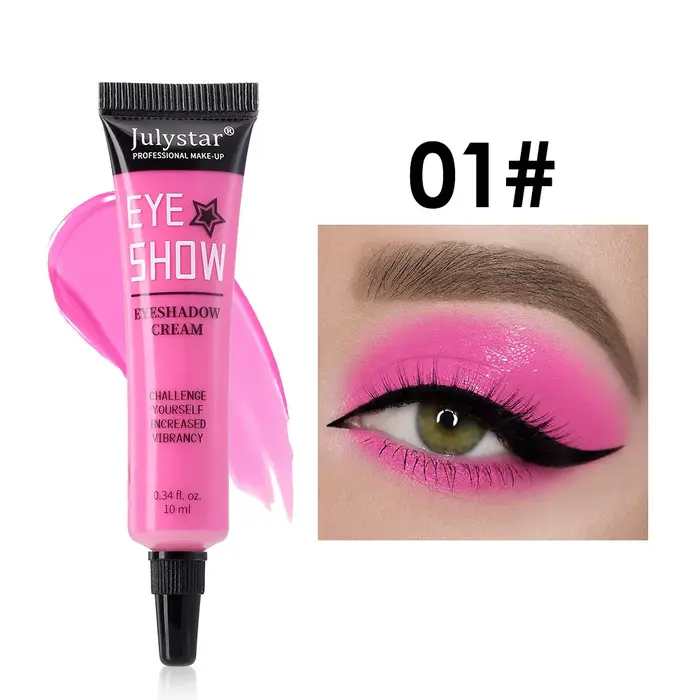 Fard à paupières liquide mat jaune-vert, crème waterproof, maquillage coloré, longue tenue, séchage 
