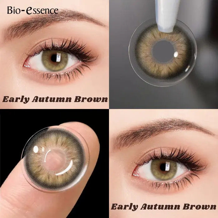 Lentilles de contact colorées Bio-essence Grey Eyes