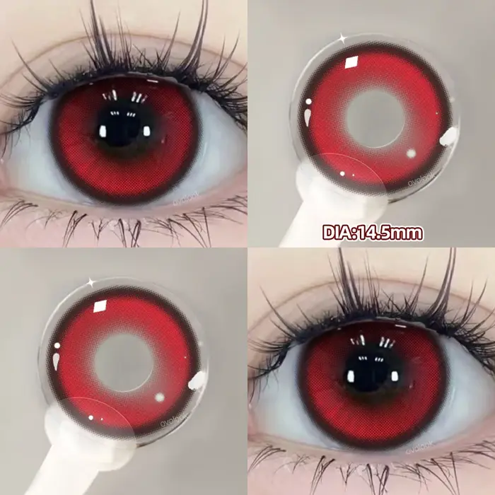 2pcs/paire Cyber Series Big Pupils Halloween Lentilles de Contact Colorées pour le Maquillage Yeux Lentille Marron