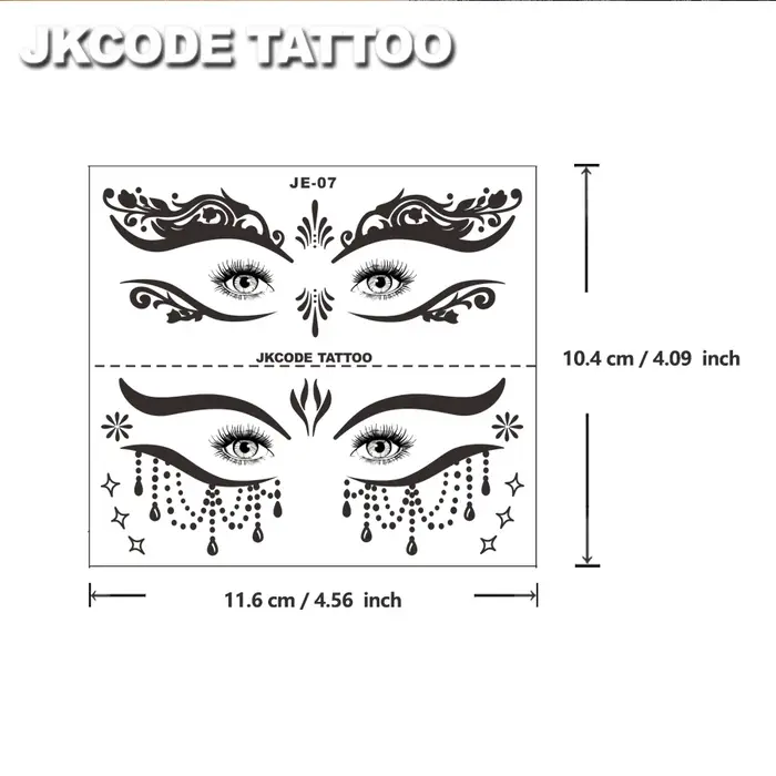 Autocollants de tatouage pour les yeux Ramadan-Party-Eye Shadow - 4 types de kits de fards à paupières
