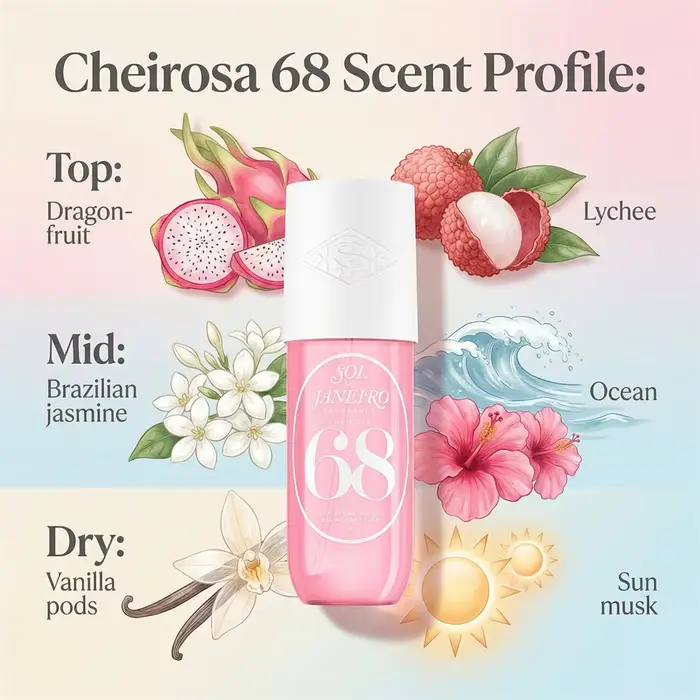 Sol De Janeiro 62 48 68 87 40 76 71 59 Brume parfumée à la fragrance longue durée 90ml Prête à voyager Parfum unisexe