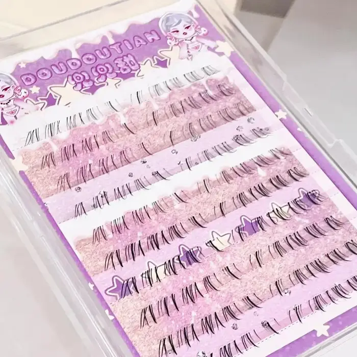 10 rangées de cils inférieurs fée faux