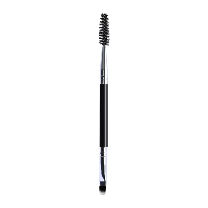 Pinceau à sourcils et cils doux 2-en-1 professionnel pour le contour des yeux