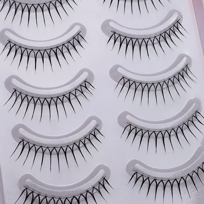 W6 + Black Cryptage Girl Group Faux cils! Groupe Love Bean